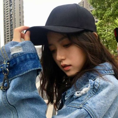 时尚气质女生戴帽子头像图片
