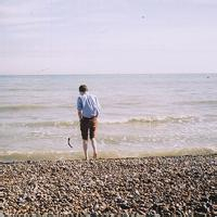 微信男生伤感看海头像图片