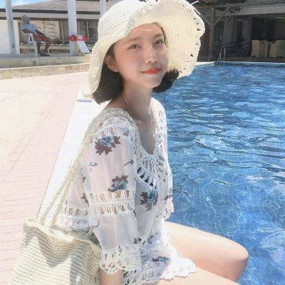 带帽子的女生头像超拽图片