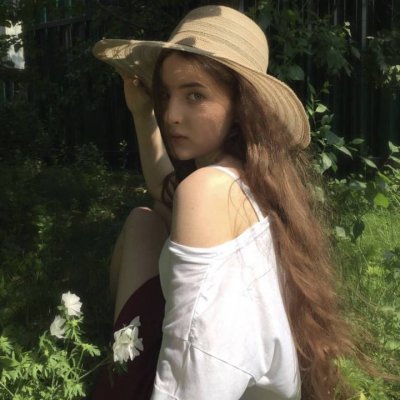 时尚气质女生戴帽子头像图片