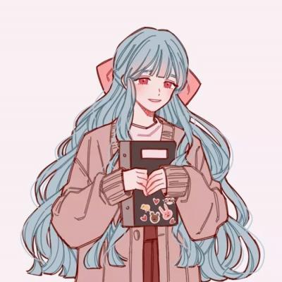 动漫情侣头像一男一女两人单个图片