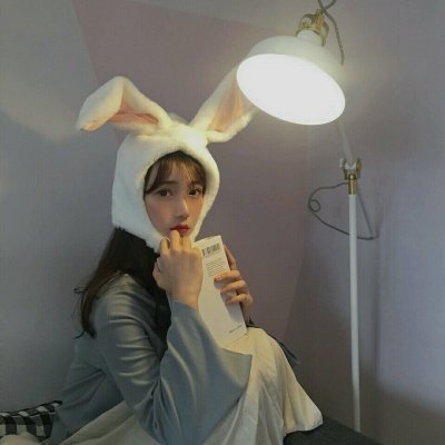 齐刘海微信美女头像图片