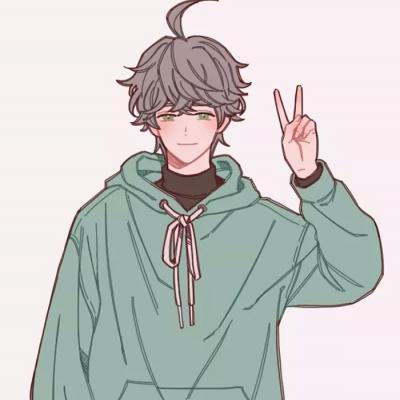 动漫情侣头像一男一女两人单个图片