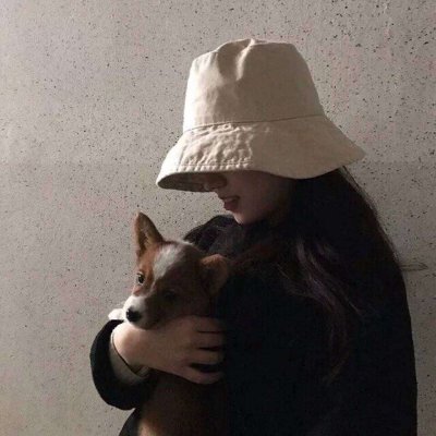 时尚气质女生戴帽子头像图片