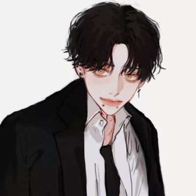 动漫情侣头像一男一女两人单个图片