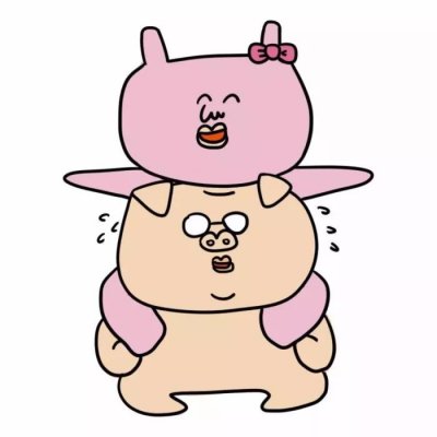 情侣头像图片一男一女搞怪可爱