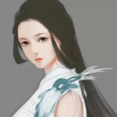 一男一女古风情侣头像动漫图片