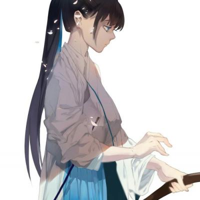 qq二次元古风头像女生