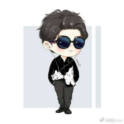 蔡徐坤动漫头像萌图简笔画
