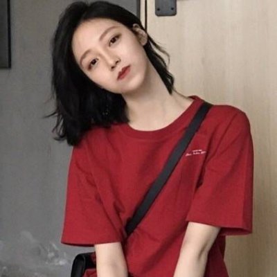 红色高清女头有气质的真人图片