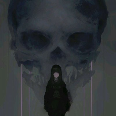 头像动漫女生黑暗系