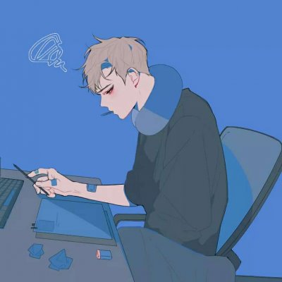 帅气的个性头像男生动漫图片