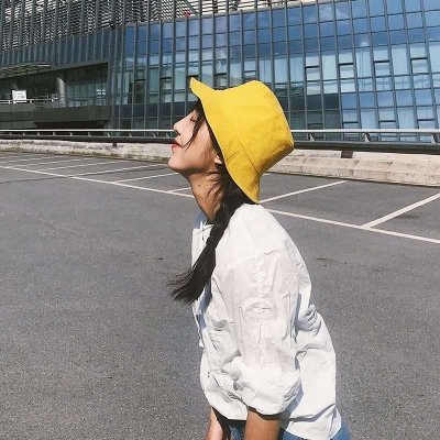 戴帽子酷帅头像女生高清图片