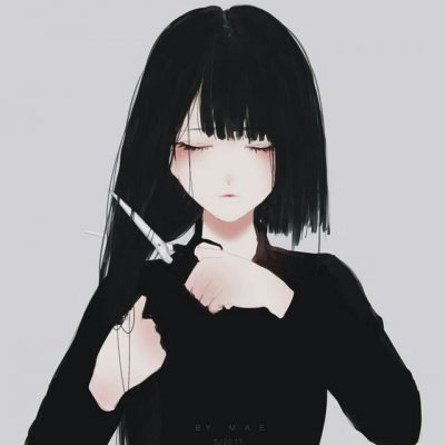 头像动漫女生黑暗系