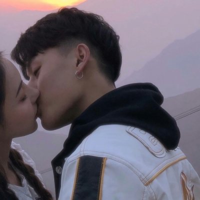 情头真人双人两张甜蜜图片