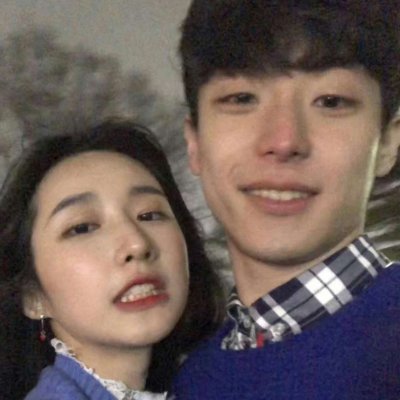 情头真人双人两张甜蜜图片