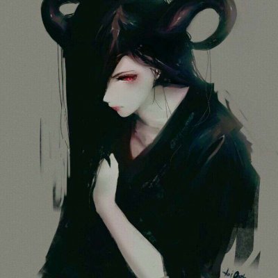 头像动漫女生黑暗系