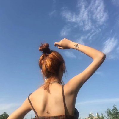 情头一男一女分开两张意境图片
