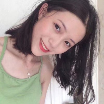 全网超火绿色头像女生高清图片