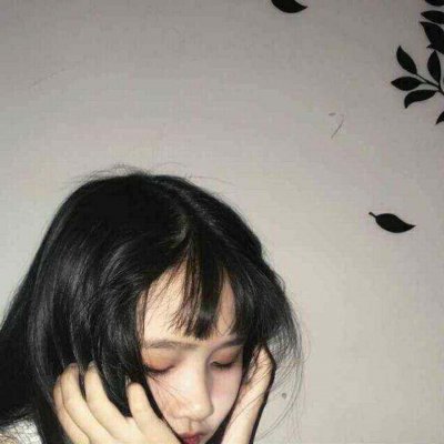 绿色系不露脸女生头像图片