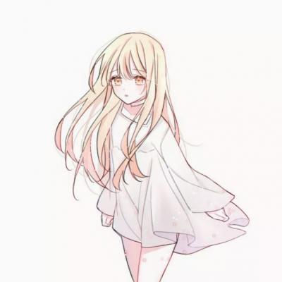 长发动漫唯美女生头像图片
