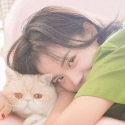 全网超火绿色头像女生高清图片