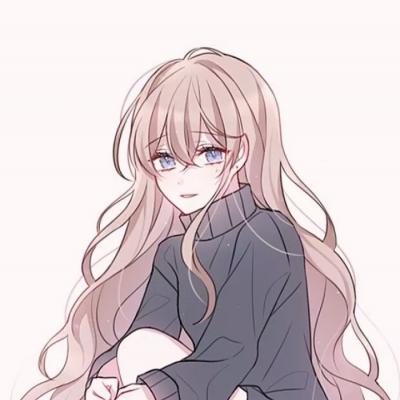 长发动漫唯美女生头像图片