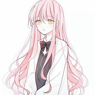 长发动漫唯美女生头像图片