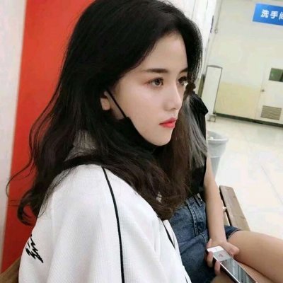 微信头像红色系列真人女生图片