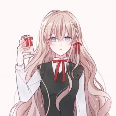 长发动漫唯美女生头像图片