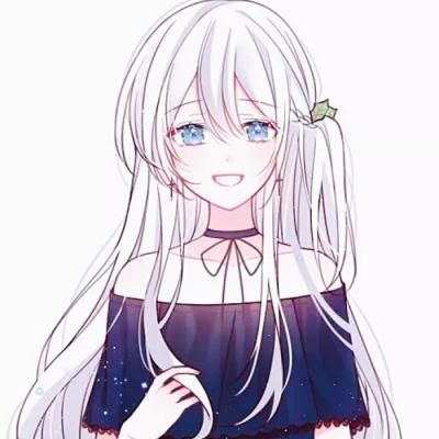 长发动漫唯美女生头像图片
