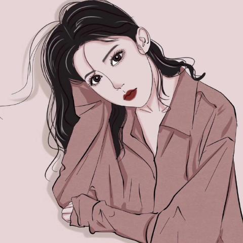 头像女手绘霸气图片