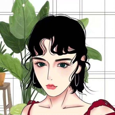 韩系卡通头像女生手绘图片