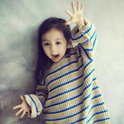 高清可爱头像小女孩无水印图片