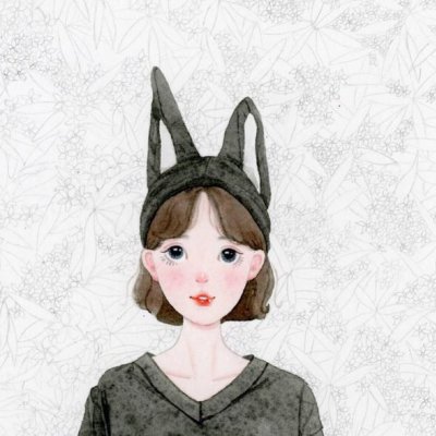 头像女生卡通手绘简单图片