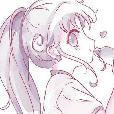 女生手绘头像可爱呆萌小清新图片