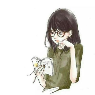 手绘女孩高清头像图片卡通