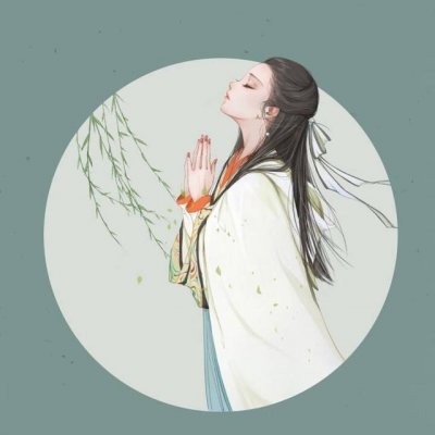 古风动漫女生头像唯美手绘图片