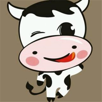 卡通小牛头像可爱图片