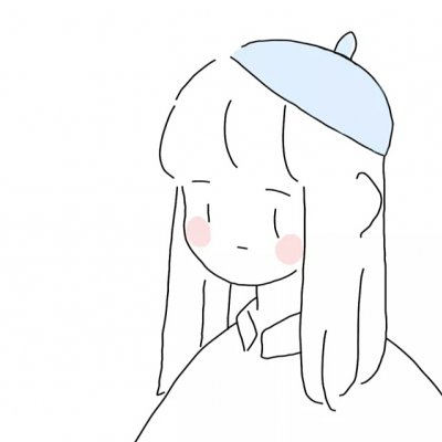 可爱女头简单手绘图片