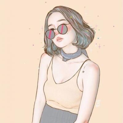 个性头像漫画女手绘