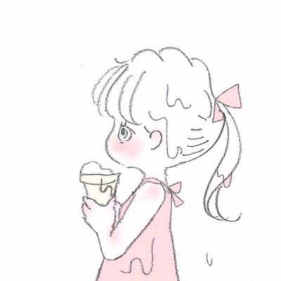 卡通头像情侣可爱萌一人一半图片