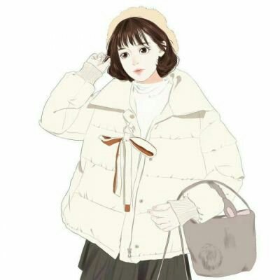 微信头像女时尚手绘图片