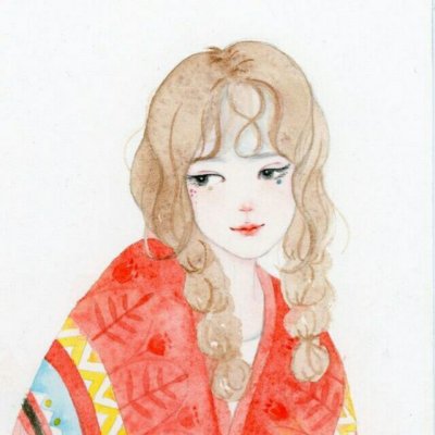 头像女生卡通手绘简单图片