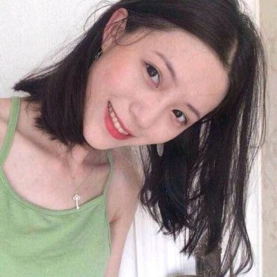 抖音极品绿色系女头图片