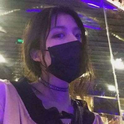 紫色系列女头真人图片