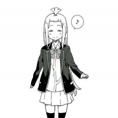 黑白简约手绘女生头像图片