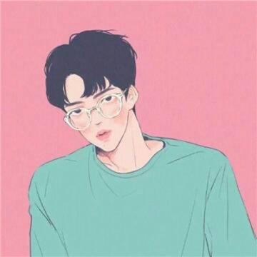 男生手绘头像
