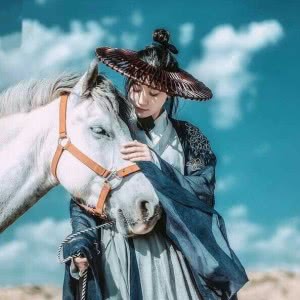 古风白马女生江湖头像图片