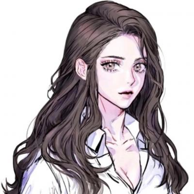 手绘女孩高清头像图片卡通